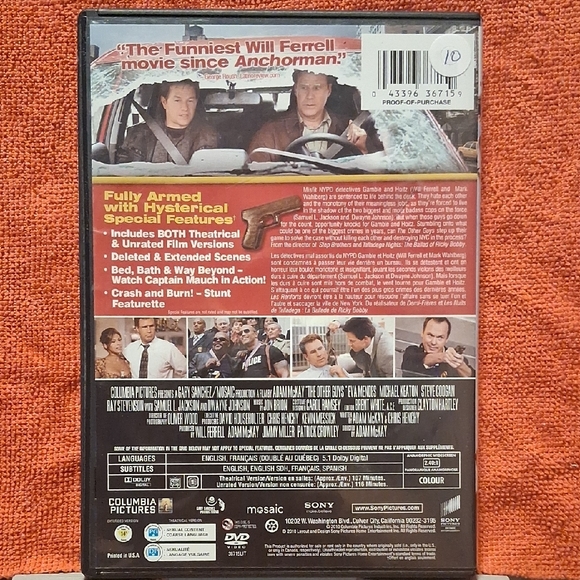 DVD SALE 📽️5/$15 - 10/$25 🎞️ The Other Guys DVD - Unrated Edition - Picture 2 of 2